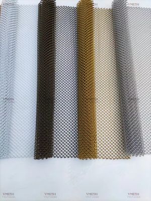 Tirai Kumparan Jaring Aloi Aluminium Dekoratif Tirai Jaring Surat Rantai Tirai Logam Hotel