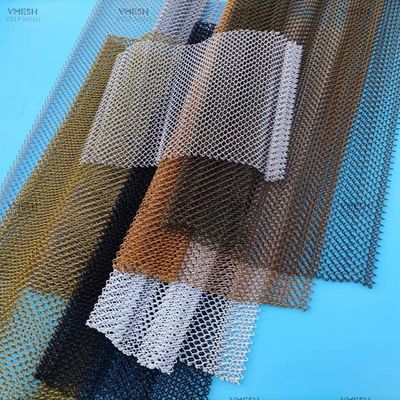 Warna Woven Arsitektur Mesh Metal Mesh Chain Link Tirai