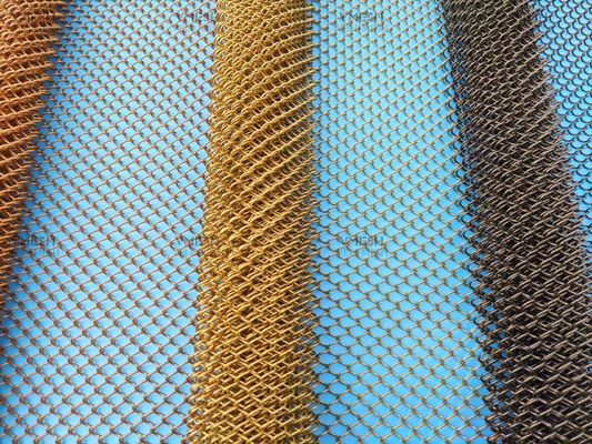 Metal Drapery Chain Mail Mesh Curtain Metal Coil Drapery Metal Mesh Curtain Mesh untuk Pembagian Ruang& Room Divider