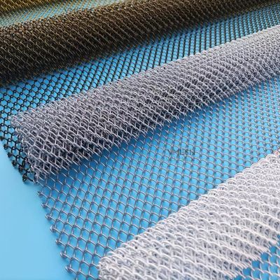 Tirai Pembatas Ruangan Chain Link Metal Mesh Dengan Ukuran Mesh 6*6mm