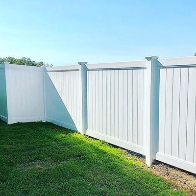 Pvc Pagar Panel Vinyl Privacy Fence 6x8ft Untuk Bangunan Taman