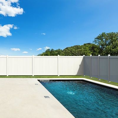 Pvc Pagar Panel Vinyl Privacy Fence 6x8ft Untuk Bangunan Taman