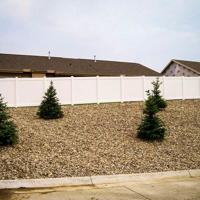 Mudah Pemasangan 6 ft Vinyl Panel Pagar Privasi Luar Backyard