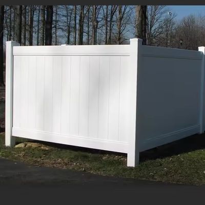 Fireproof Outdoor Putih Plastik Vinyl Pvc Privacy Fence Untuk Dekorasi Taman
