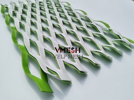 0.5mm Ketebalan Aluminium diperluas Metal Wire Mesh Untuk Panel Dinding
