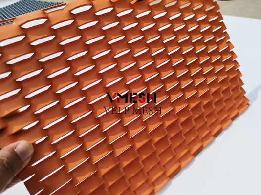 Dekorasi Aluminium Expanded Mesh Ceiling Facade Metal Mesh Metal Divider Sheet