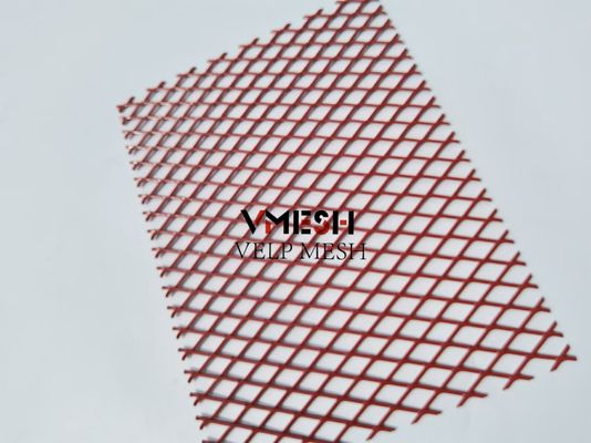 Dekorasi Fasad Aluminium Mesh Expanded Screen Powder Coated