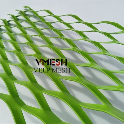 Dekoratif Aluminium Diamond diperluas Metal Mesh Panel Untuk dinding