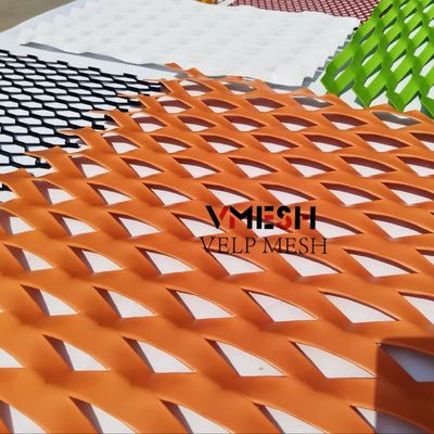 Panel dinding berkualitas tinggi diperluas layar berlubang Metal Wire Mesh