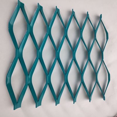 2mm Plat Aluminium Expanded Cladding Dekoratif Mesh Metal Screen