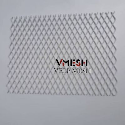 2mm Plat Aluminium Expanded Cladding Dekoratif Mesh Metal Screen