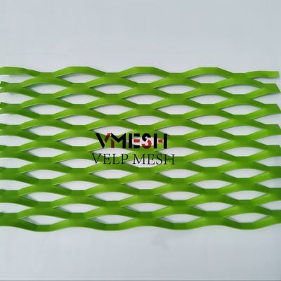 Hexagon Hole Expanded Curtain Wall Metal Mesh Fasad Cladding Fasad Dekorasi
