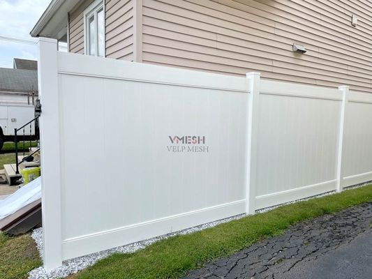 Plastik 8 kaki Pvc Privacy Fence Taman Kolam renang Rumah Villa Picket Panel luar
