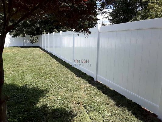 Perisai PVC Taman tahan lama Privasi Heavy Duty Panel putih
