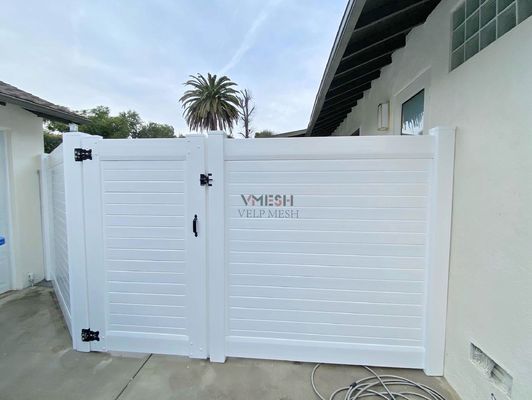 Putih Rumah Taman Horizontal Vinyl Pagar Rodent Proof