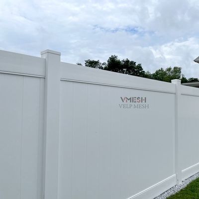 Pagar Privasi Kisi Vinyl PVC Murah Putih Taman Luar Ruangan 6Ft