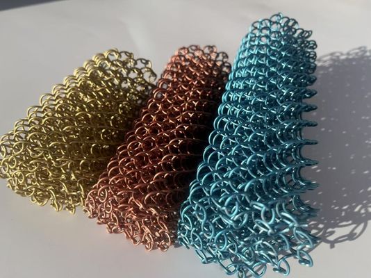 Aluminium Chain Link Tirai Dekoratif Kawat Arsitektur
