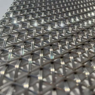 Stainless Steel 304 / 316 Woven Metal Mesh Arsitektur Mesh Screen