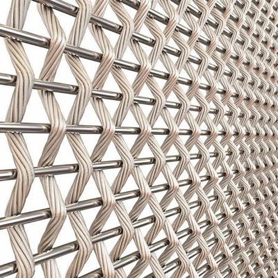 Stainless steel mesh arsitektural kawat tenunan mesh untuk kelongsong fasad