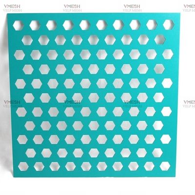 Serbuk dilapisi aluminium berlubang stainless steel Honeycomb Mesh Roll