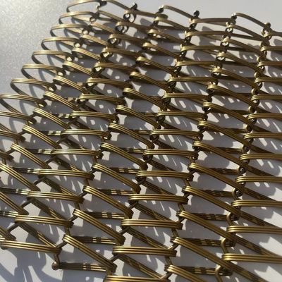 Dekoratif kuat datar logam logam jala arsitektur stainless steel kawat mesh