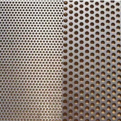 1.2mm tebal Aluminium Galvanized Steel Perforated Mesh Untuk sistem drainase