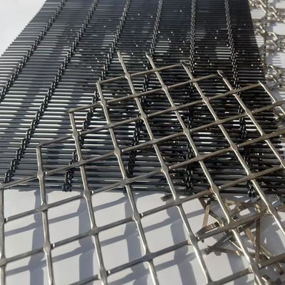 Baja tahan karat 304 Arsitektur Metal Mesh Untuk Dekorasi Bangunan