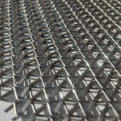Disesuaikan Metode Tenun Berbeda Panel Baja Rinsing Untuk Dekorasi Dinding Mesh