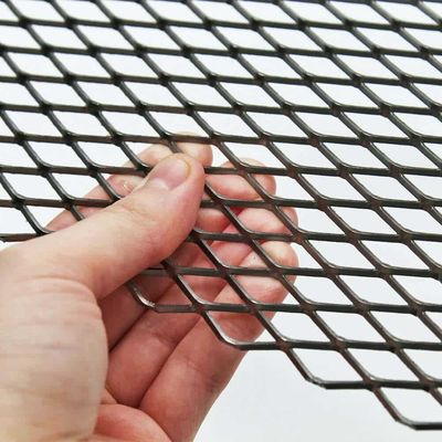 Heavy Duty Low Carbon Steel Flattened Standard Expanded Metal Mesh Panel