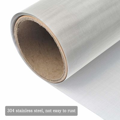 Baja tahan karat 304 / 316 Woven Fine Wire Mesh 100 Mesh Untuk Filter