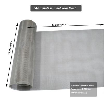 Panel Filter Kawat Jaring Baja Tahan Karat 304 - Ukuran Mesh 7x7 hingga 80x80