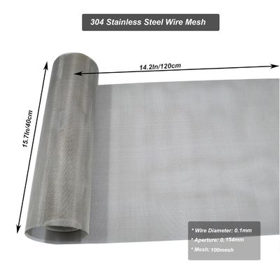 Kain Filtrasi Mesh Screen stainless steel tenunan polos