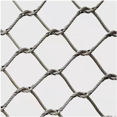 Produksi Pabrik Kabel stainless steel jaring tali pengikat kawat kandang zoo mesh