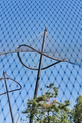 Jaring Kabel Fleksibel Jaring Tali Kawat Baja Tahan Karat Pagar Pengaman Jaring Tali