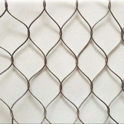 Arsitektur Wire Rope Mesh untuk Railing Infill Facade Cladding