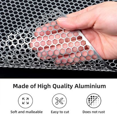 Serbuk dilapisi aluminium berlubang stainless steel Honeycomb Mesh Roll