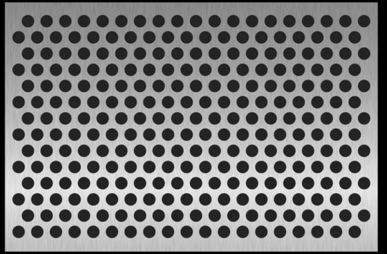 Lapisan PVDF Persegi Arsitektur Panel Aluminium Berlubang Lembar Perforasi Logam Dekoratif