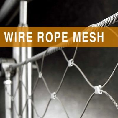 Jaring Kawat Baja Tahan Karat Tenun Tangan Dekoratif dengan Diameter Kawat 1.5mm/2mm/2.5mm dan Bukaan Jaring 25*25mm/30*30mm/50*50mm untuk Jaring Aviari dan Jaring Kebun Binatang