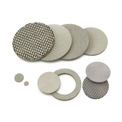 100 Mikron Sintered Metal 316 Stainless Steel Filter Disc Multilayer Filter