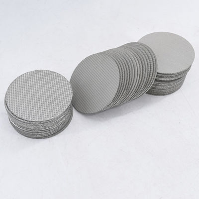 100 Mikron Sintered Metal 316 Stainless Steel Filter Disc Multilayer Filter