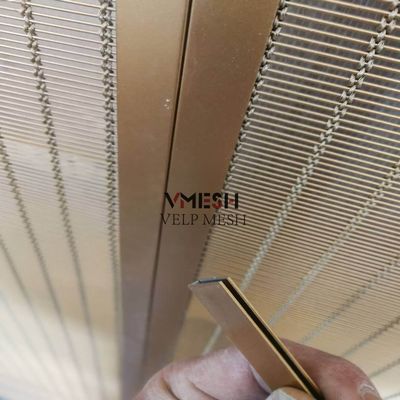 Dinding Partisi Dekorasi Baja Stainless Stainless Mesh Partisi Panel Mesh