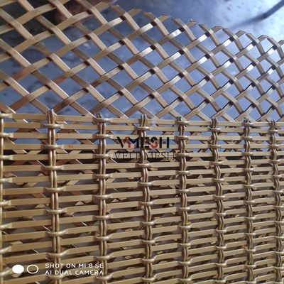 Wire Mesh Logam Dekoratif Stainless Steel Kuningan Antik yang disesuaikan
