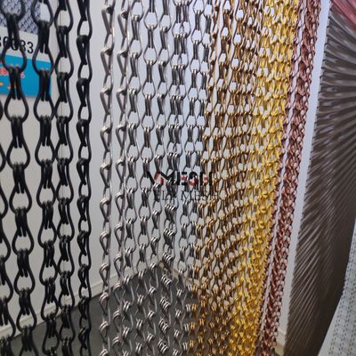 Aluminium Coil Drapery Woven Wire Mesh Metal Curtain untuk Dekorasi Rumah