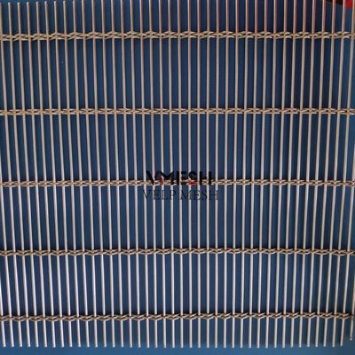 Gantung Lipat Screen stainless steel Woven Desain Mesh Tirai Untuk Indoor Shadow Curtain