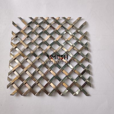 Arsitektural datar keriting kawat jala kawat kawat dekoratif stainless steel kawat