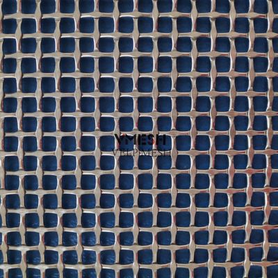 Custom Wire Diameter Stainless Steel Crimped Wire Mesh untuk Metal Facade Interior / Eksterior