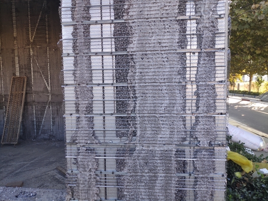 Ukuran Disesuaikan Galvanis Rib Lath Cement Pouring Formwork Mesh