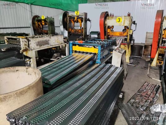 Bahan Konstruksi Anti-korosi Baja Galvanis Jaring Lath Rib Tinggi