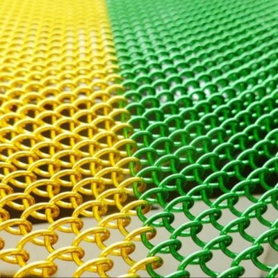 Desain Interior Arsitektur Dekoratif Chain Link Tirai Mesh Digunakan untuk Kantor/hotel