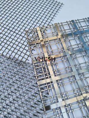 Gorden Jaring Logam Arsitektur Stainless Steel Cooper Emas Perunggu Desain Interior